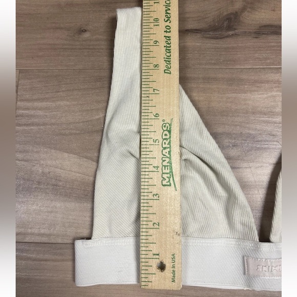 Skims By Kim K Cotton Plunge Bralette BR-PLG-0037 Bone Size 2X NWT Women’s Bra - Picture 7 of 16